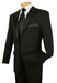 Lucci Classic Black 2-Button Budget Tuxedo - Pleated Slacks