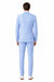 Men's  Notch Label Orange Colour Summer Seersucker Fabric Jacket and Pants 3 Piece Suit