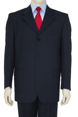 Classic Dark Navy Blue Suit For Men 3 Button Business Cheap Priced Business Suits Clearance Sale W/Double Vent Jacket Super 140'S