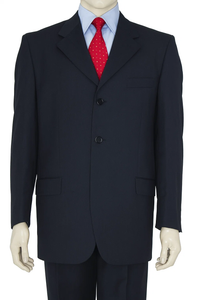 Classic Dark Navy Blue Suit For Men 3 Button Business Cheap Priced Business Suits Clearance Sale W/Double Vent Jacket Super 140'S