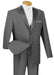 Lucci Classic Grey 2-Button Budget Tuxedo - Pleated Slacks