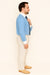 Classic Stylish Fashionable  -White Collar Two Toned Contrast white collars Multi-color Men's Dress Shirt