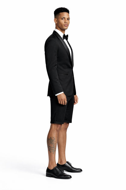 Black Tuxedo Jacket Plus Short