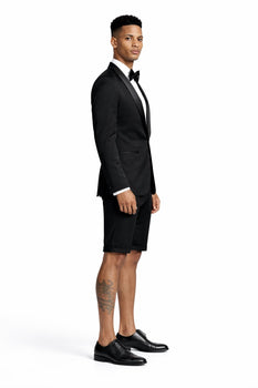Black Tuxedo Jacket Plus Short
