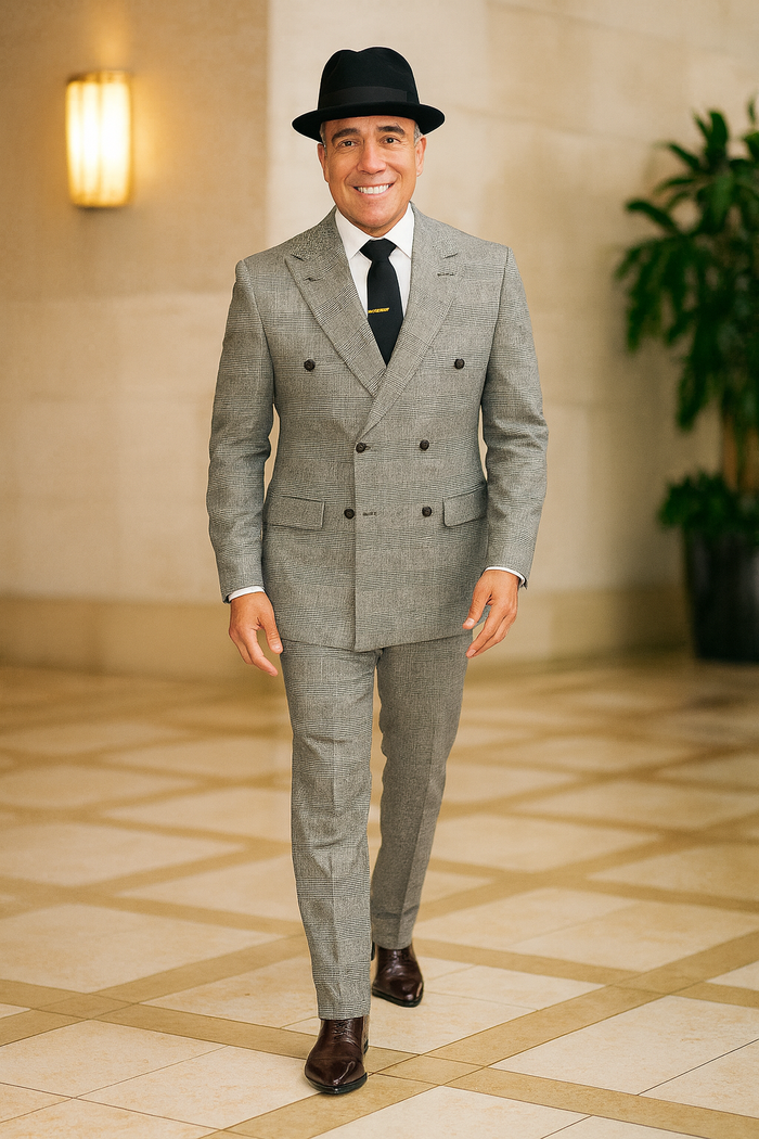 Harlem Nights Movie Clothing Outfit - 1920s Costume Party Mens Suits + Hat Shirt and Tie - Image 3