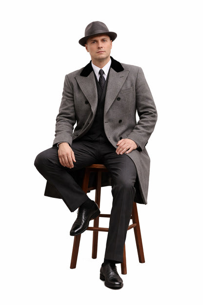 Men's Al Capone Overcoat - Image 4