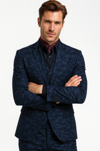 Mens Slim 3 Pieces Black Suit