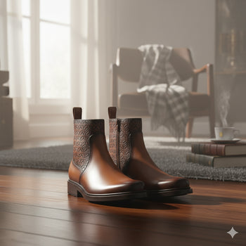 Cuadra Honey Hand Painted Dress Shoe - Image 3