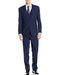 Groomsmen Suits Suit Slim Skinny European fit Vested 3 Pieces Suit  Side Vented Cobalt Blue