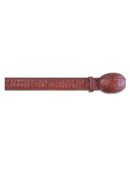Los Altos Cognac Genuine Basket Weave Eel w/ Teju Belt