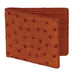 Men's Genuine Exotic Animal Skin Wallet ~ billetera ~ CARTERAS Cognac Genuine Ostrich Card Holder Wallet