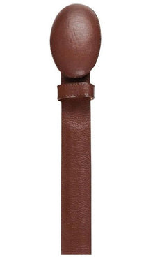 Wild West Genuine Elk Leather Handmade Cognac Men's Belt With Removable Buckle