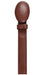 Wild West Genuine Elk Leather Handmade Cognac Men's Belt With Removable Buckle