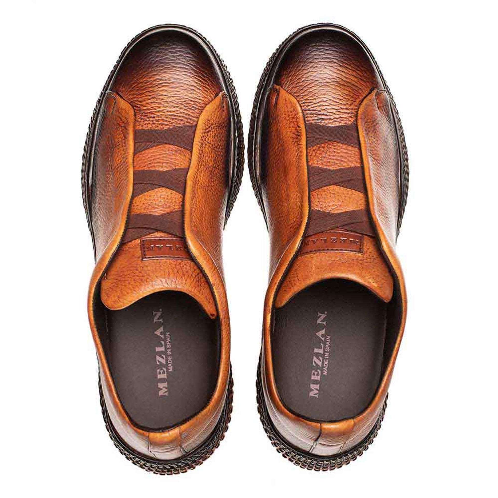 Mens Exotic Sneakers - Alligator Sneakers By Brand in Color Cognac Calcio - Image 3