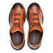 Mens Exotic Sneakers - Alligator Sneakers By Brand in Color Cognac Calcio