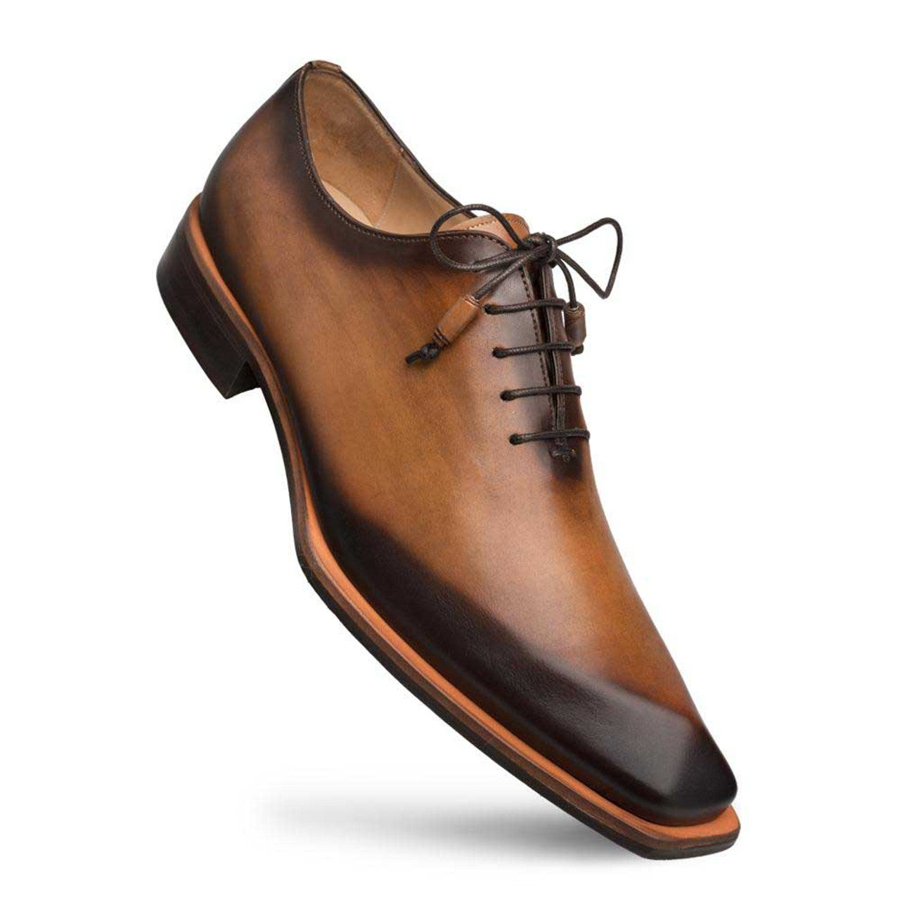 NEW MEZLAN men\'s wholecut plain toe oxford in cognac Mezlan Eugene 8050 Men main image 3