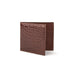 Ferrini Alligator Billfold Wallet Cognac