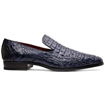 Marco Di Milano Trento Men's Shoes Genuine Caiman Crocodile Slip-on Loafers - Image 14