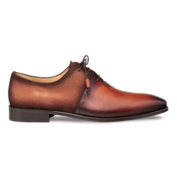 Colomer Cognac/Rust Calf/Suede Oxford Shoes By Mezlan Made In Spain Brand - Image 4
