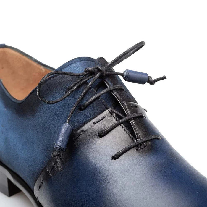Mezlan Men's Colomer Oxford Dress Shoes – Navy Cobalt Calf Suede