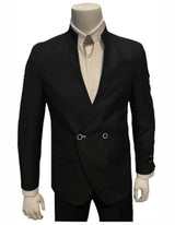 Coming Two Button Black Blazer