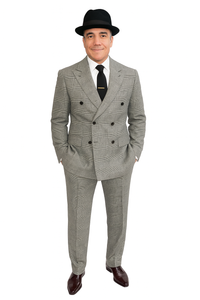 Harlem Nights Movie Clothing Outfit - 1920s Costume Party Mens Suits + Hat Shirt and Tie