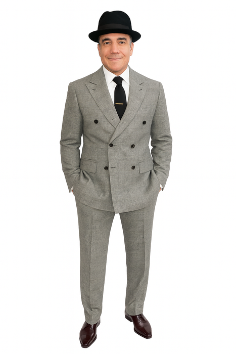 Harlem Nights Movie Clothing Outfit - 1920s Costume Party Mens Suits + Hat Shirt and Tie