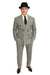 Harlem Nights Movie Clothing Outfit - 1920s Costume Party Mens Suits + Hat Shirt and Tie