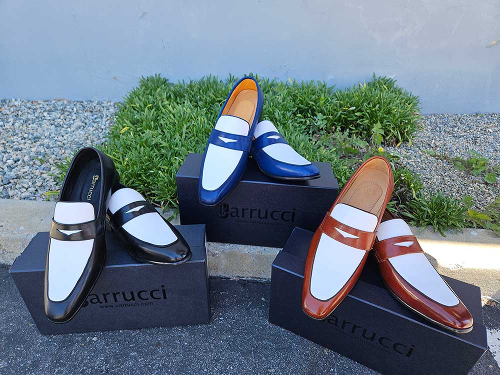 Contrast Two Tone Penny Loafer - Image 4