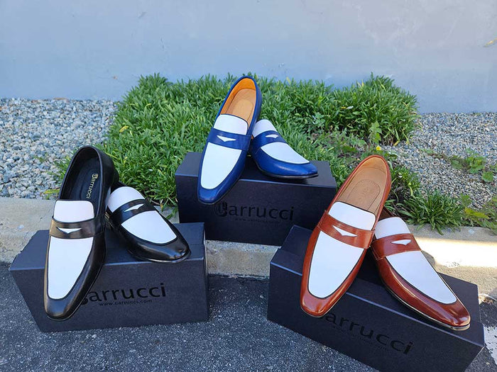 Contrast Two Tone Penny Loafer - Image 4