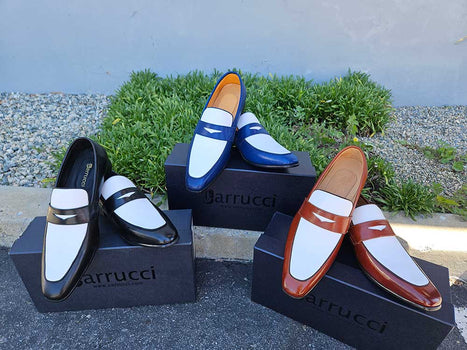 Contrast Two Tone Penny Loafer - Image 4
