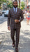 Statement Men's 2 Piece 100% Wool Double Breasted Plaid Suit - Modern Fit