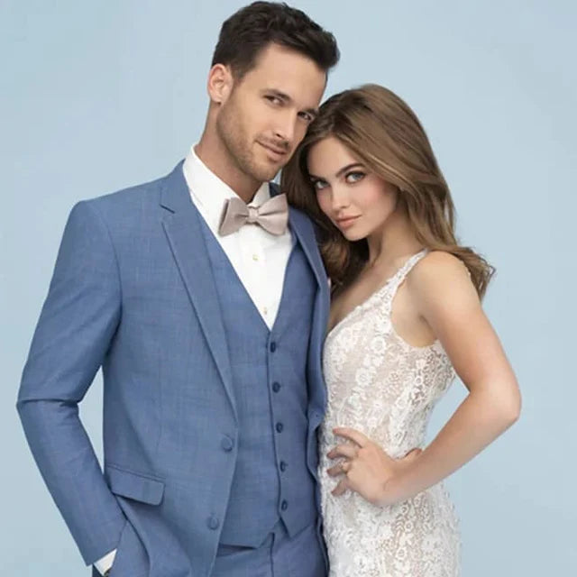 Smoking Traje - Esmoquin - Smoking Para Hombre - Cornflower Tuxedo