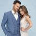 Smoking Traje - Esmoquin - Smoking Para Hombre - Cornflower Tuxedo