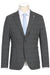 Saco vaquero - Western Sport Coat - Western Blazer- Mens Slim Fit Half Canvas Patch Pocket Summer Cotton Blazer In Charcoal Grey Windowpane Plaid