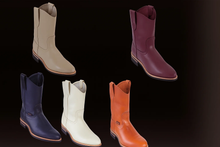 Los Altos Boots Men's Napa Leather Rubber Sole Natural Edge Cowboy Western Work Dress Cowboy Boot Cheap Priced For Sale Online ~ Botines Para Hombre