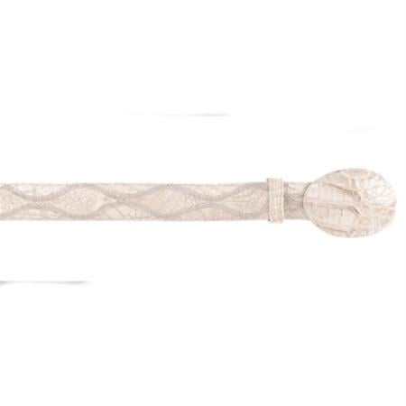 Cream ~ Ivory ~ Off White Caiman ~ World Best Alligator ~ Gator Skin Patchwork