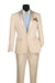 Cream Tuxedo Suit for Men – One Button Satin Lapel Formal Suit - Champagne Color Light Tan Tuxedo