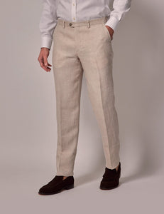 Mens Linen Suit For Beach Wedding - Summer Suit in Cream