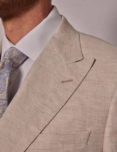 Mens Linen Suit For Beach Wedding - Summer Suit in Cream