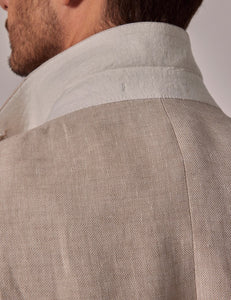 Mens Linen Suit For Beach Wedding - Summer Suit in Cream