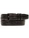 Mezlan Belts Brand Men's Genuine Crocodile / Calfskin Black Skin Cinturon De Cocodrilo