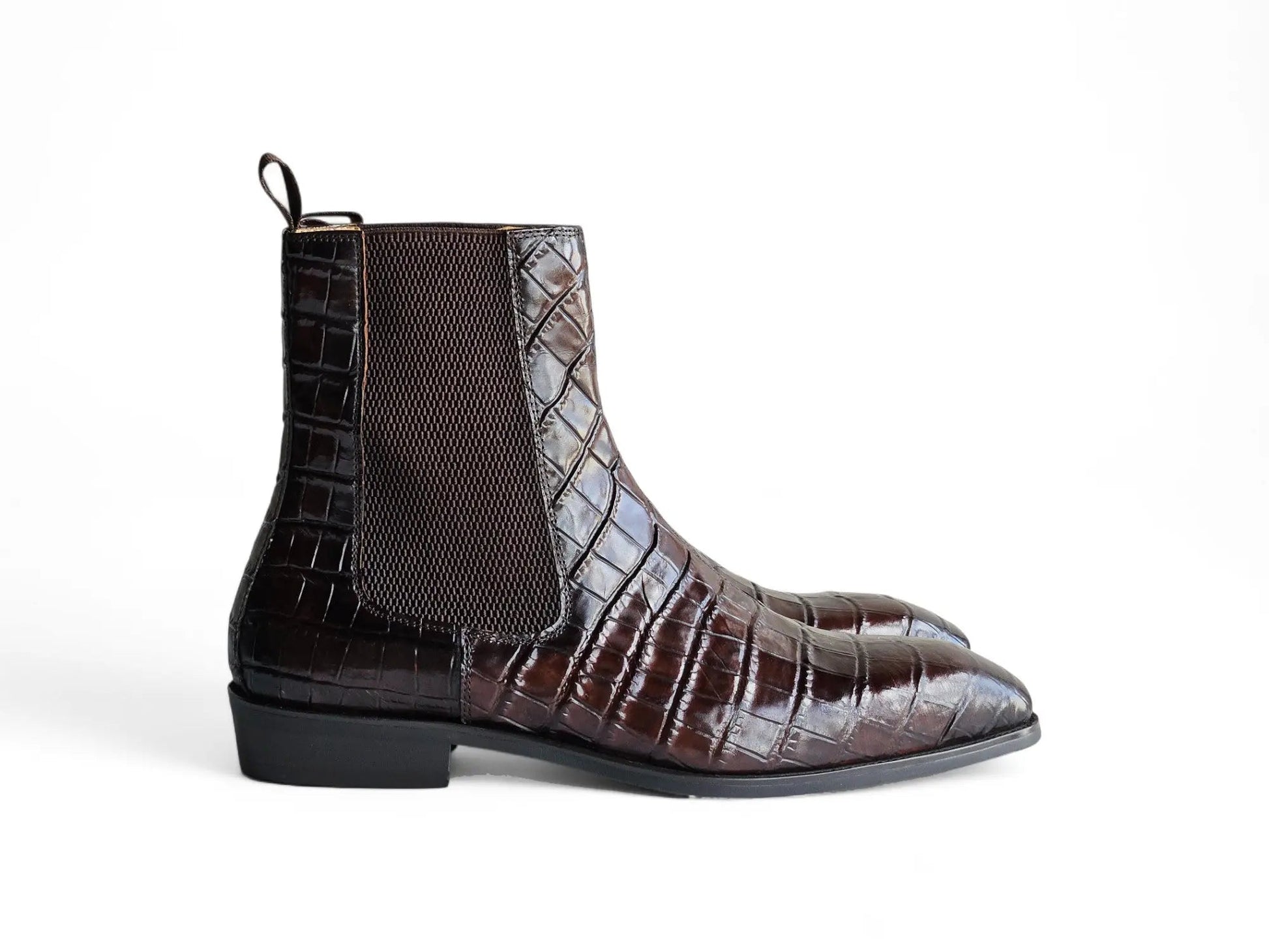Crocodile Embossed Chelsea Boot - Image 6