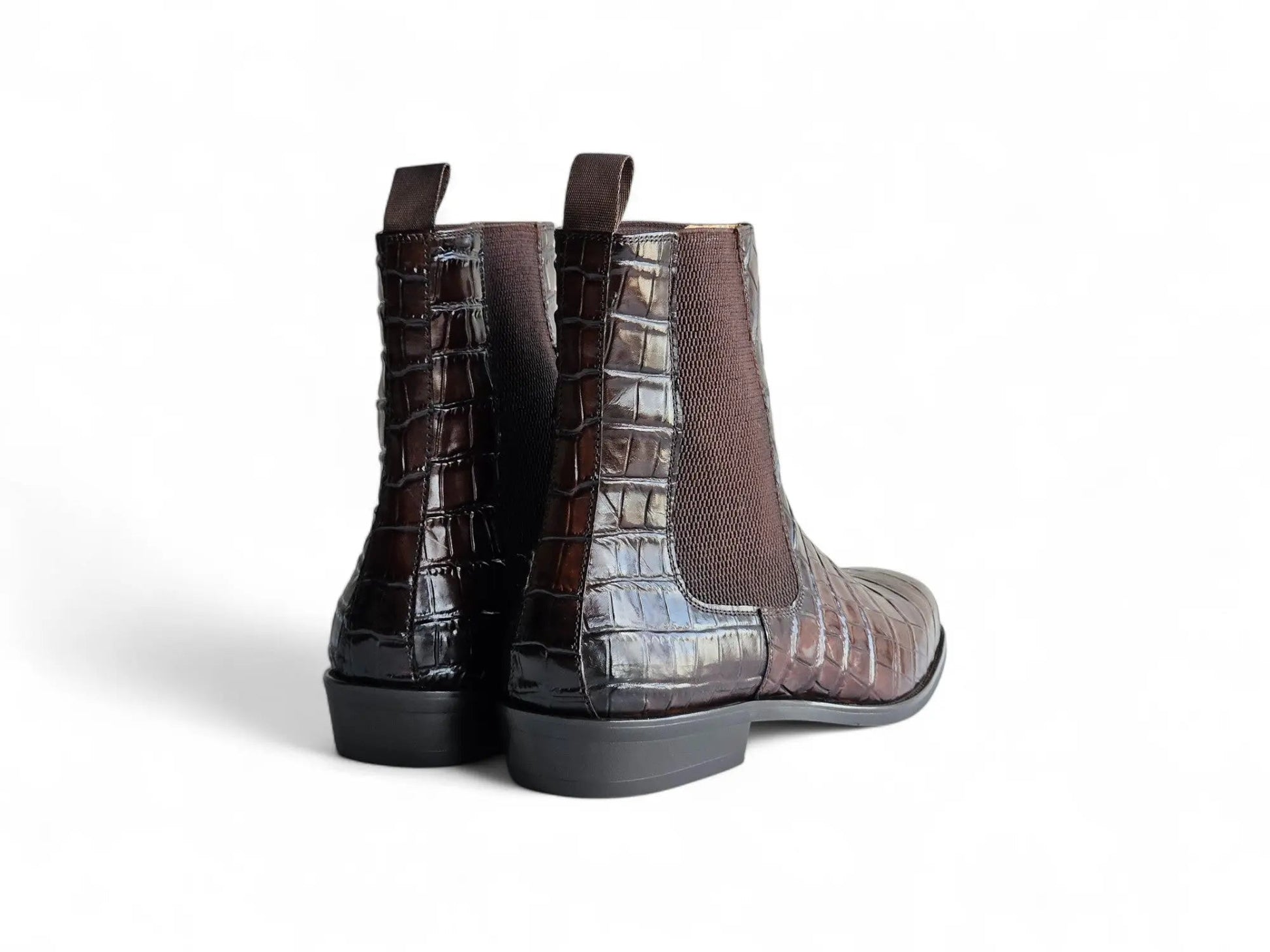 Crocodile Embossed Chelsea Boot - Image 7