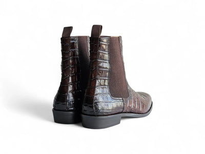 Crocodile Embossed Chelsea Boot