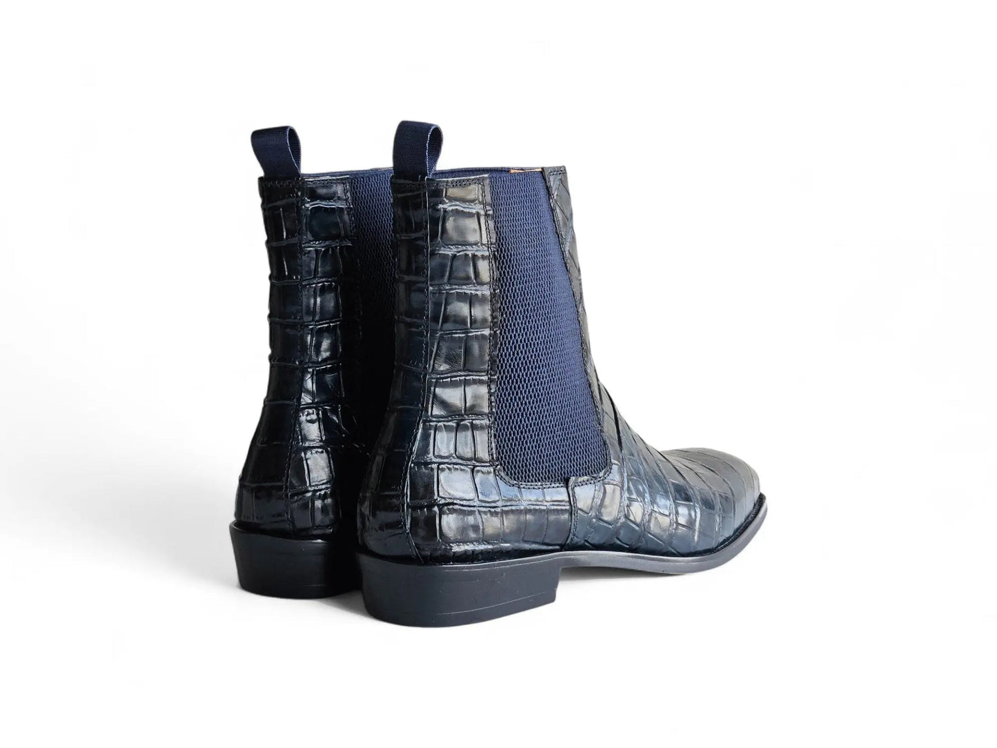 Crocodile Embossed Chelsea Boot - Image 10