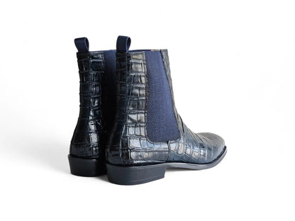 Crocodile Embossed Chelsea Boot - Image 10