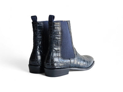 Crocodile Embossed Chelsea Boot