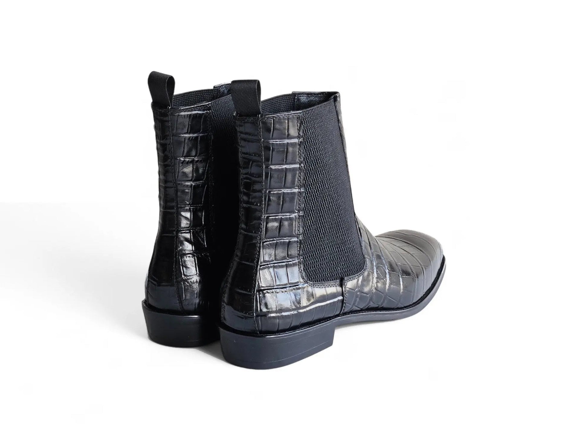 Crocodile Embossed Chelsea Boot - Image 3