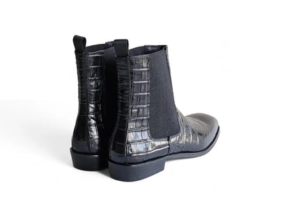 Crocodile Embossed Chelsea Boot - Image 3